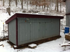 kiln in winter